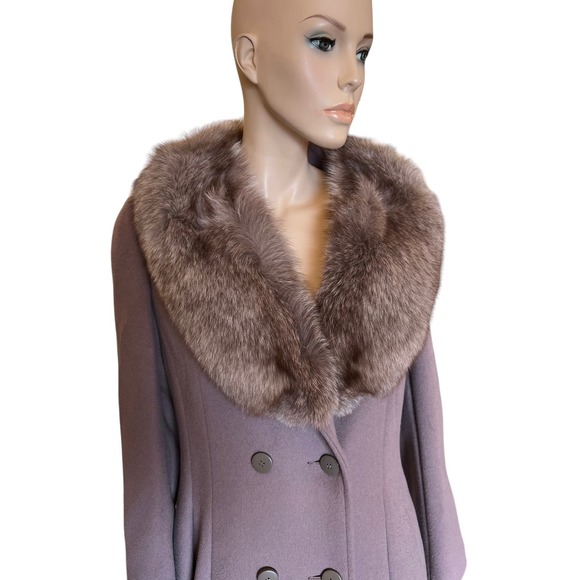 Vintage Alorna 100% Wool Jacket Coat by Forstmann Overcoat Size Large - Picture 5 of 15